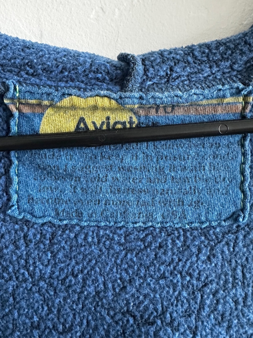 Aviator Nation Kid’s Unisex 5 STRIPE HOODIE Royal Blue Size 10 - Picture 5 of 7